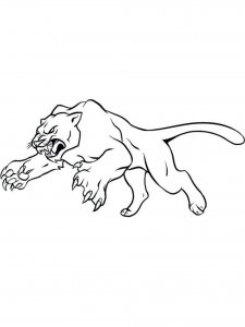 Panther coloring page - picture 10