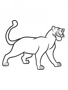 Panther coloring page - picture 15