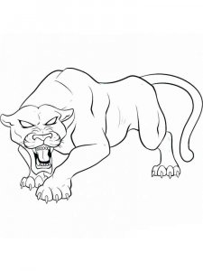 Panther coloring page - picture 9