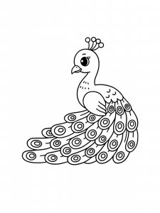 Coloring Pages Animals Peacock 15