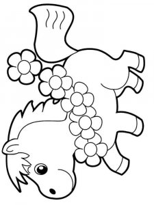 Pony coloring page - picture 4
