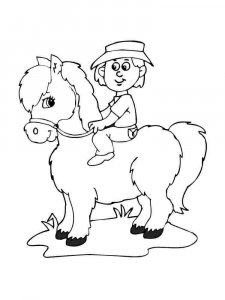 Pony coloring page - picture 7