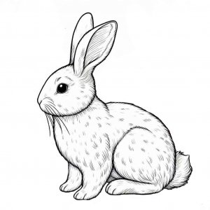 Rabbit coloring page - picture 10