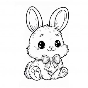 Rabbit coloring page - picture 17