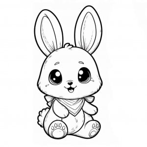 Rabbit coloring page - picture 18
