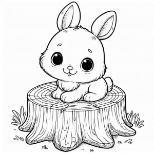 Rabbit coloring page - picture 35