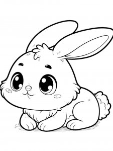 Rabbit coloring page - picture 9