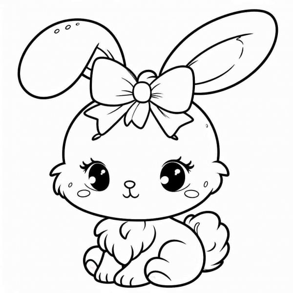 Rabbits coloring pages