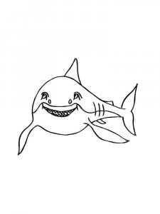 Shark coloring page - picture 15