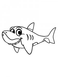 Shark coloring page - picture 19