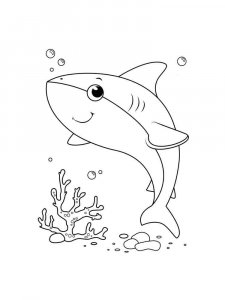 Shark coloring page - picture 2