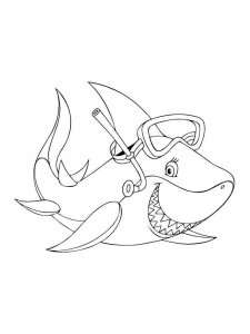 Shark coloring page - picture 3