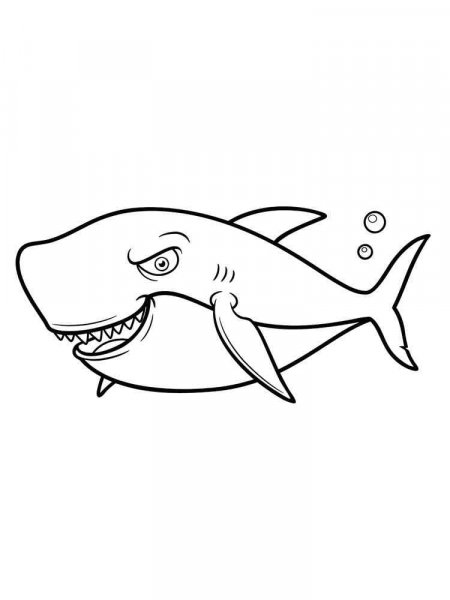 Sharks coloring pages. Download and print sharks coloring pages