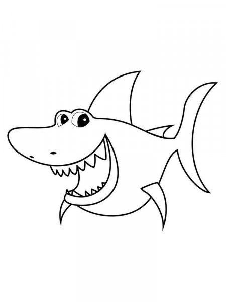 Sharks coloring pages. Download and print sharks coloring pages