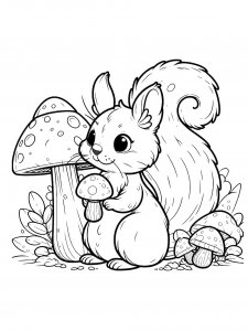 Squirrel Coloring Pages 52