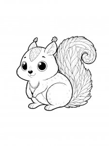 Squirrel Coloring Pages 53