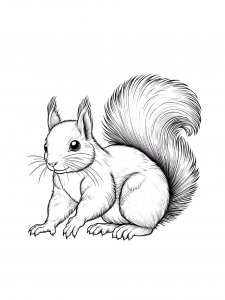 Squirrel Coloring Pages 55
