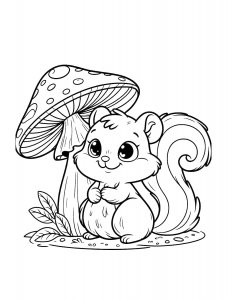 Squirrel Coloring Pages 59