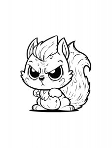 Squirrel Coloring Pages 60