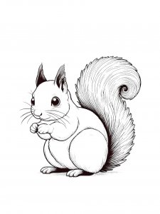 Squirrel Coloring Pages 62