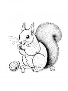 Squirrel Coloring Pages 63