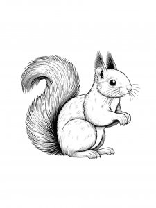 Squirrel Coloring Pages 64