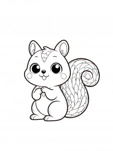 Squirrel Coloring Pages 66