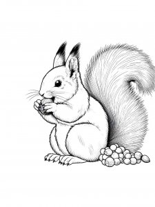 Squirrel Coloring Pages 67