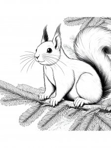 Squirrel Coloring Pages 75