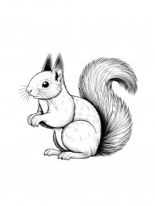 Squirrel Coloring Pages 76