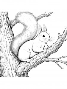 Squirrel Coloring Pages 78