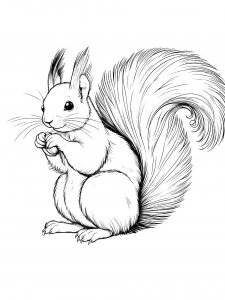 Squirrel Coloring Pages 79