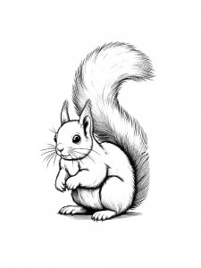 Squirrel Coloring Pages 80