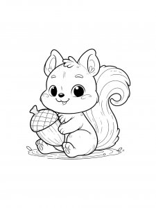 Squirrel Coloring Pages 81