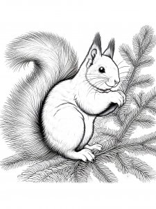Squirrel Coloring Pages 82