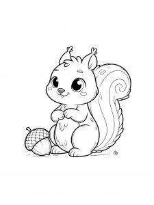 Squirrel Coloring Pages 83