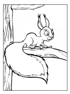 Squirrel Coloring Pages 87