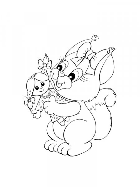 Squirrel coloring pages