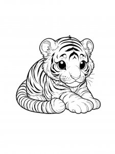 Tiger Coloring Pages 45