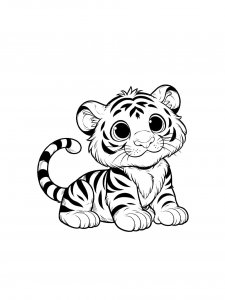 Tiger Coloring Pages 49