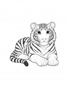 Tiger Coloring Pages 54