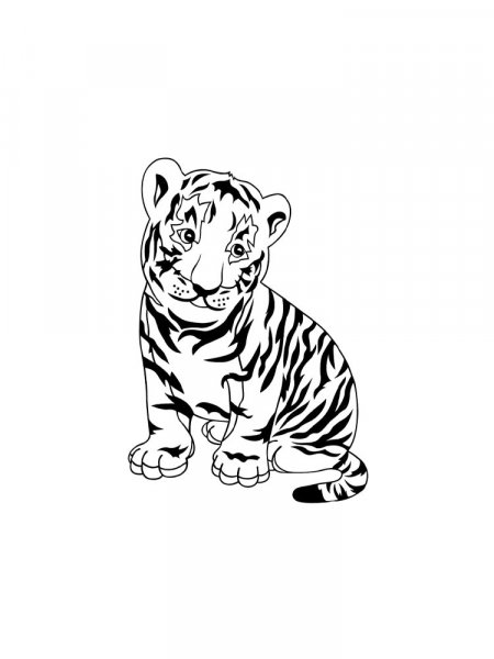 Tiger coloring pages