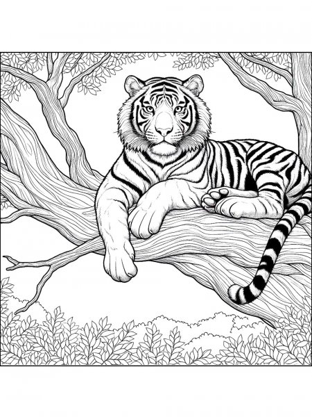 Tiger coloring pages