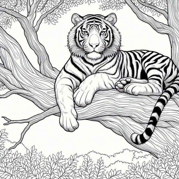 Tiger coloring pages