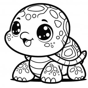 Turtle coloring page - picture 1