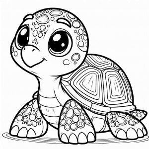 Turtle coloring page - picture 16