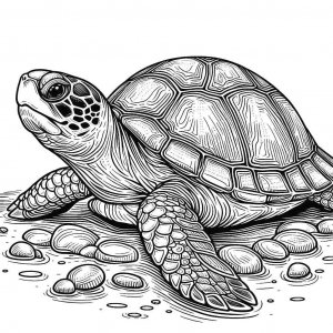 Turtle coloring page - picture 17