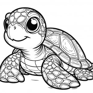 Turtle coloring page - picture 18