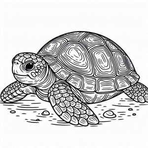 Turtle coloring page - picture 19