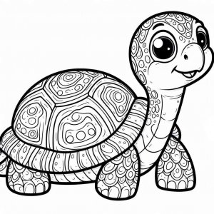 Turtle coloring page - picture 20